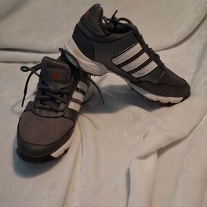 Adidas Black and White Athletic Sneakers with Supportive Sole